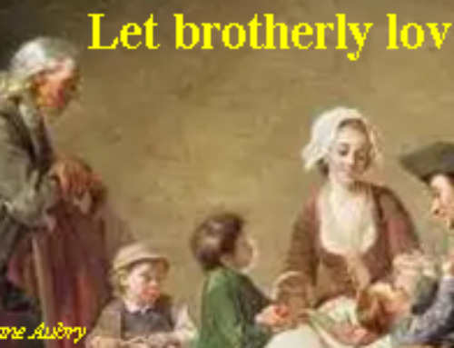 Let brotherly love continue